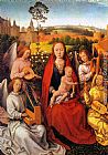 Virgin and Child with Musician Angels by Hans Memling